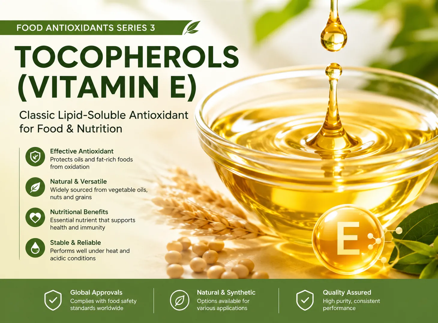 【Food Antioxidants Series 3】  Classic Lipid-Soluble Antioxidant | Tocopherols (Vitamin E)